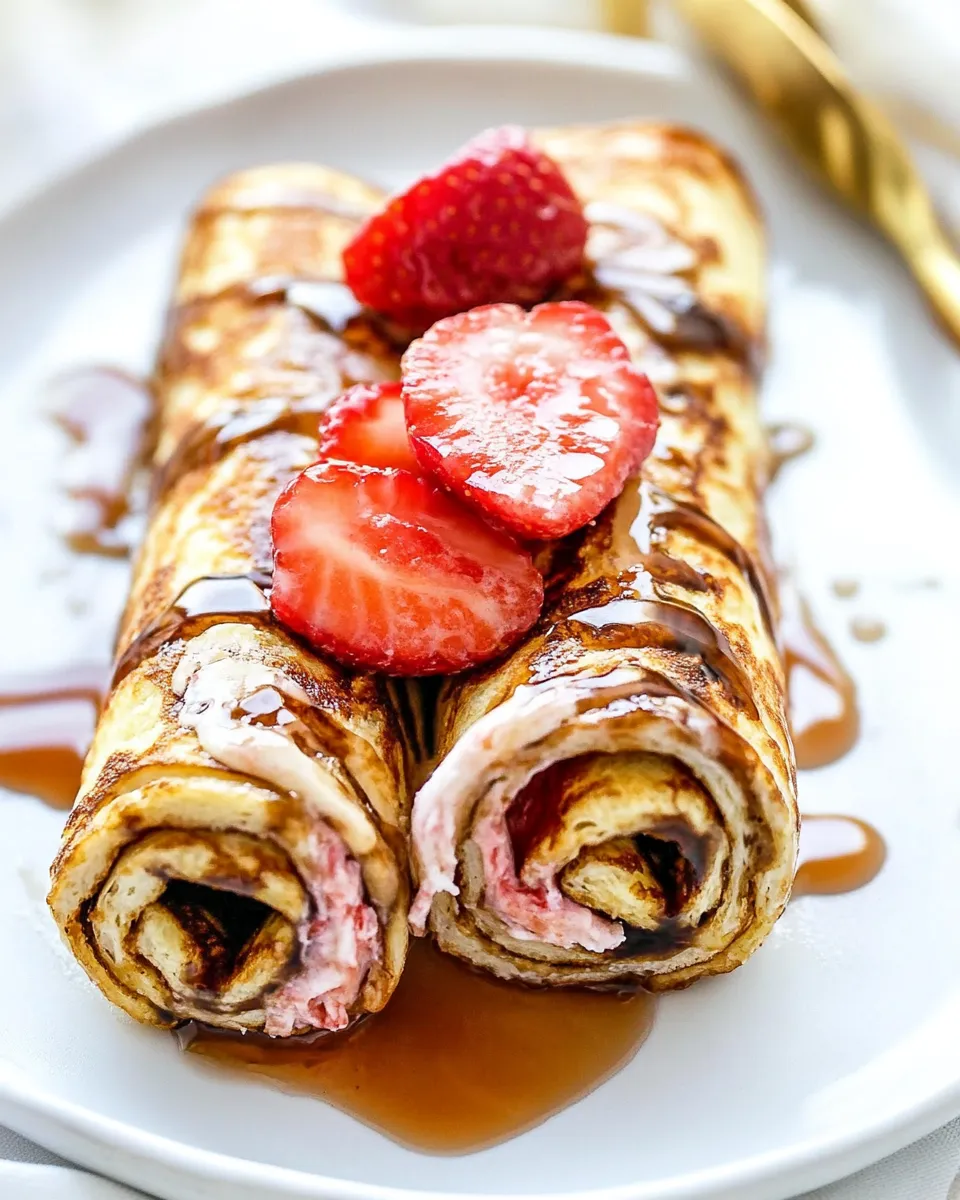 Delicious Flatbread French Toast Roll Ups or French Toast Pinwheels recipe photo