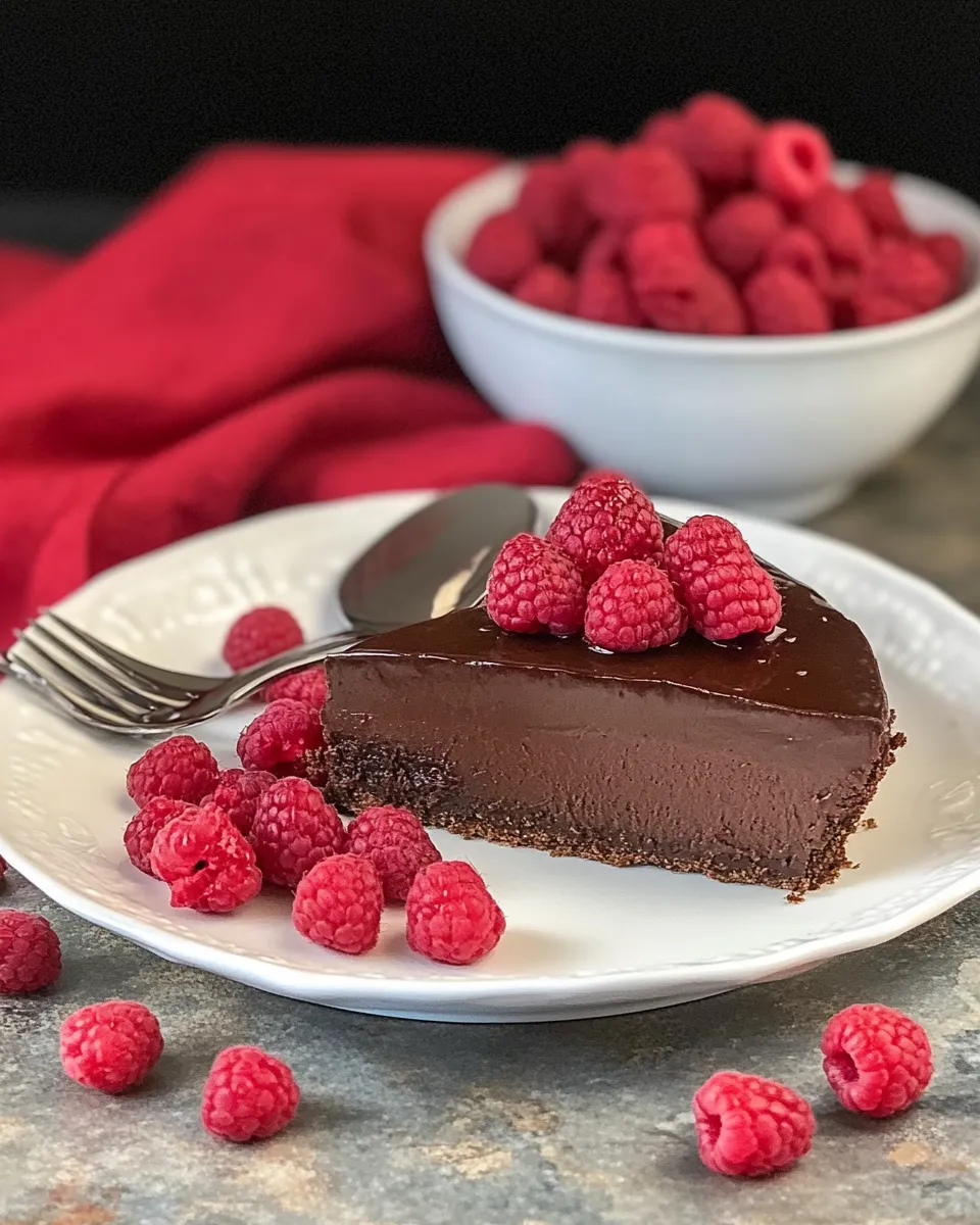 delicious Flourless Chocolate Torte with Raspberry Sauce dish photo