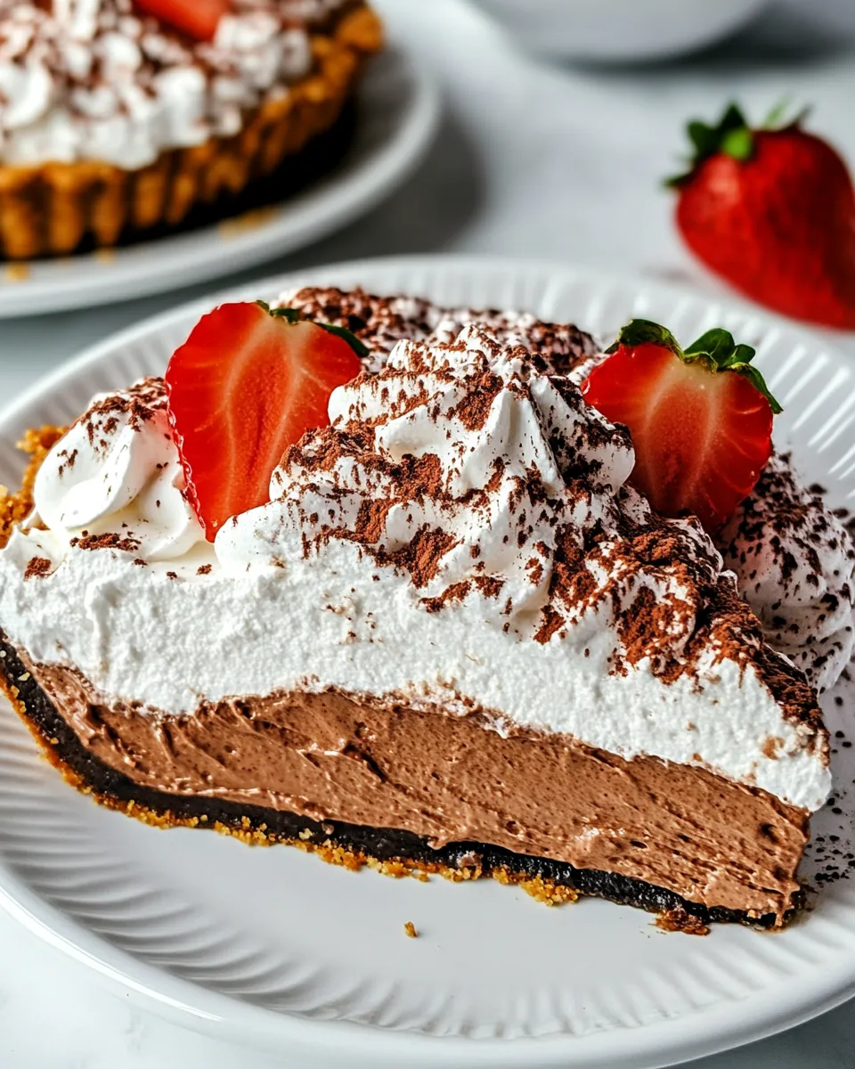 Delicious French Silk Pie shot