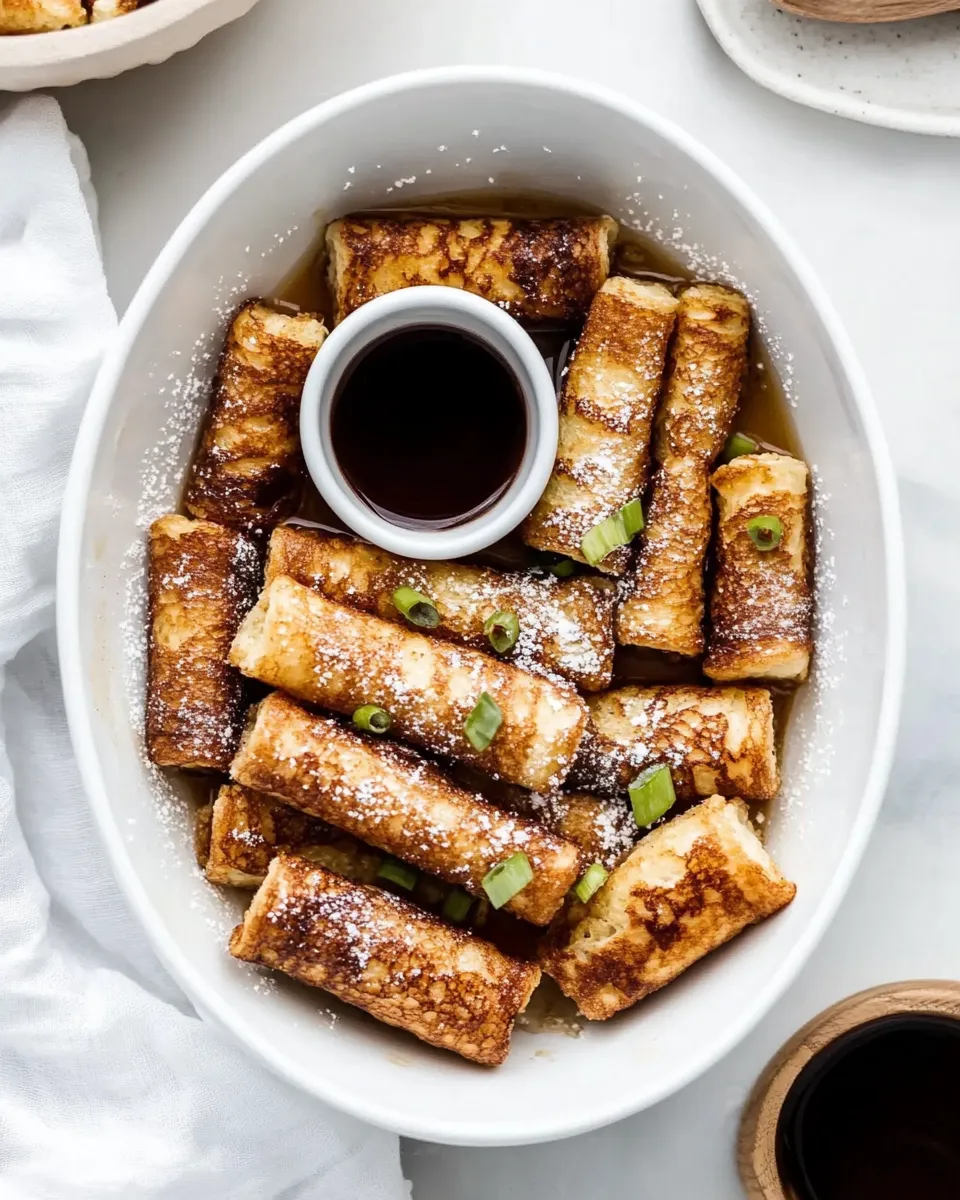Delicious French Toast Roll-Ups plate image