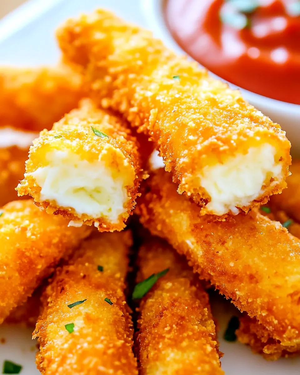 Classic Fried Mozzarella Cheese Sticks image