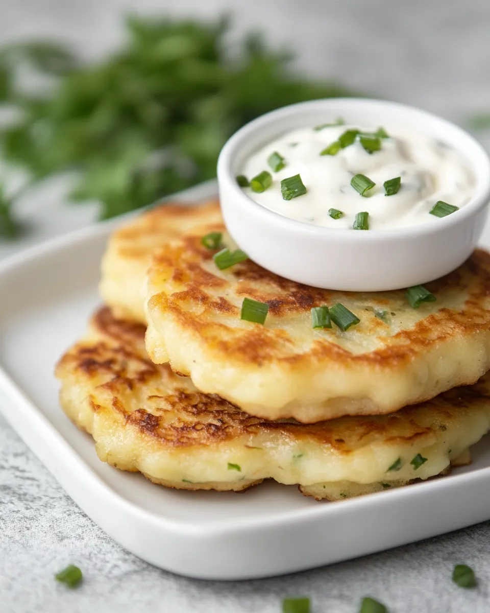 easy Fried Potato Cakes recipe photo