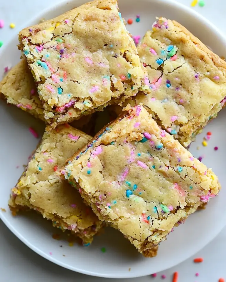 Homemade Funfetti Blondies Recipe photo