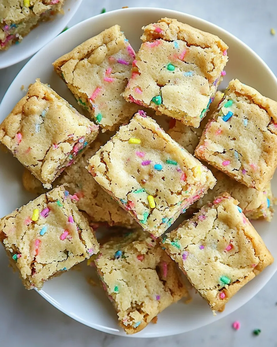 Easy Funfetti Blondies Recipe picture