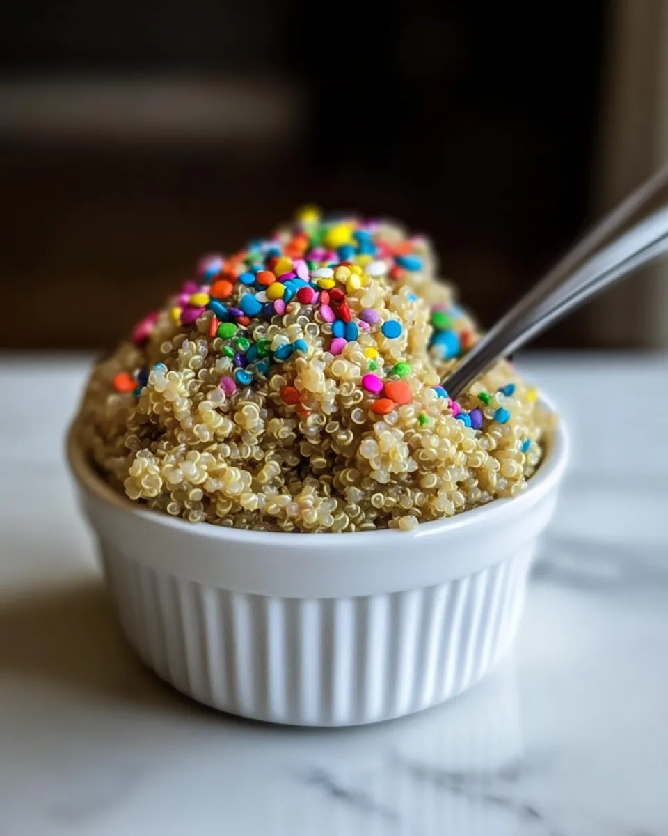 Delicious Funfetti Breakfast Quinoa shot