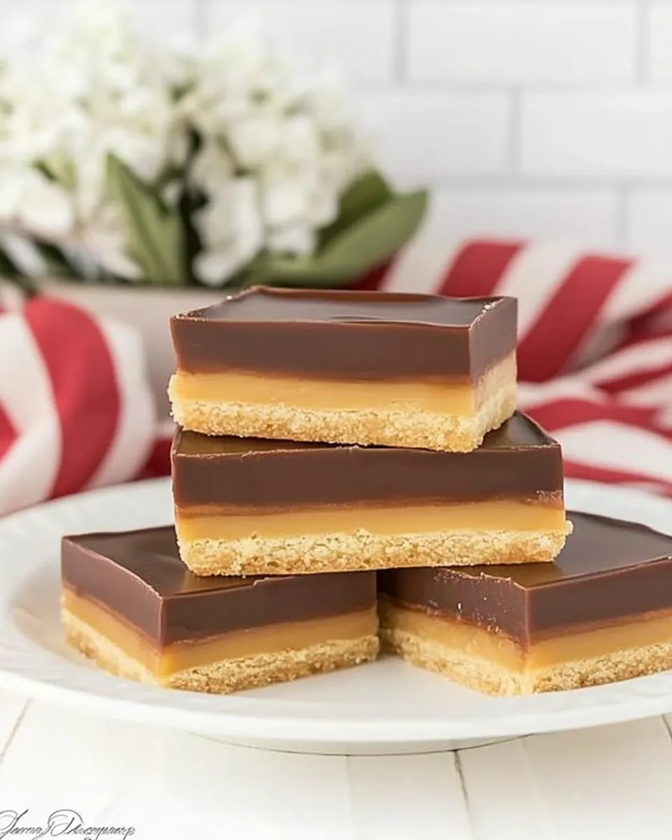 Classic Ganache Topped Caramel Bars image