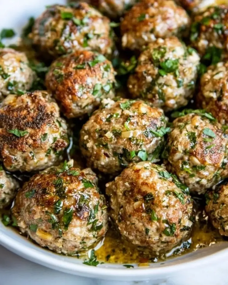 Homemade Garlic Butter Meatballs photo