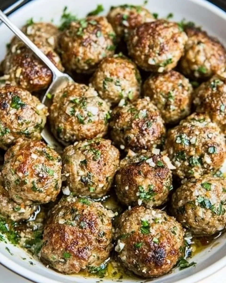 Classic Garlic Butter Meatballs recipe photo