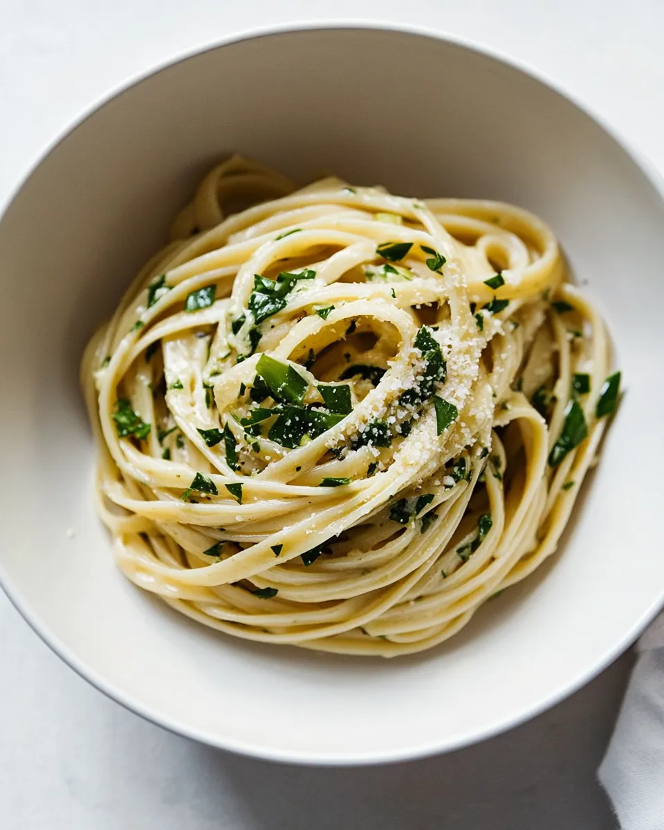 Homemade Garlic Herb Butter Pasta photo