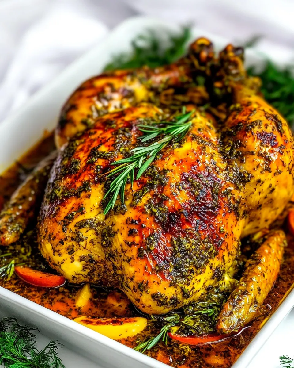 Easy Garlic Herb Butter Roasted Chicken recipe photo