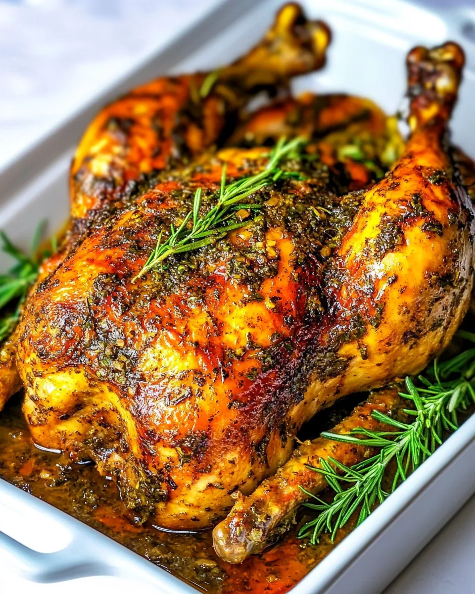 Delicious Garlic Herb Butter Roasted Chicken dish photo