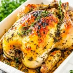 Homemade Garlic Herb Roast Chicken photo