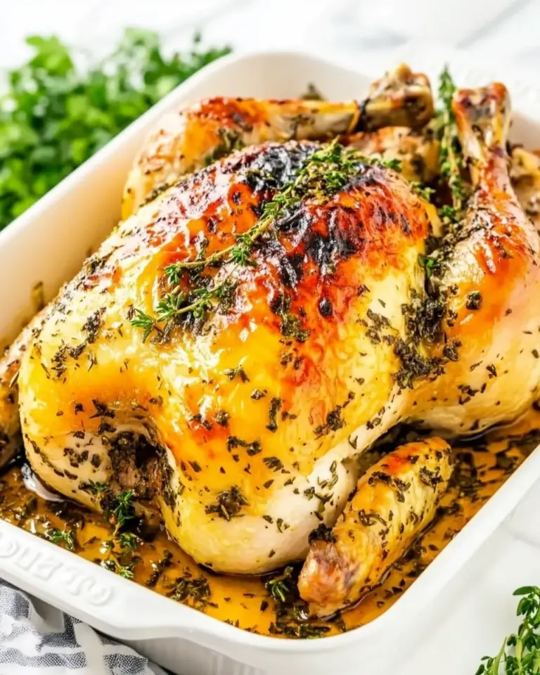 Homemade Garlic Herb Roast Chicken photo