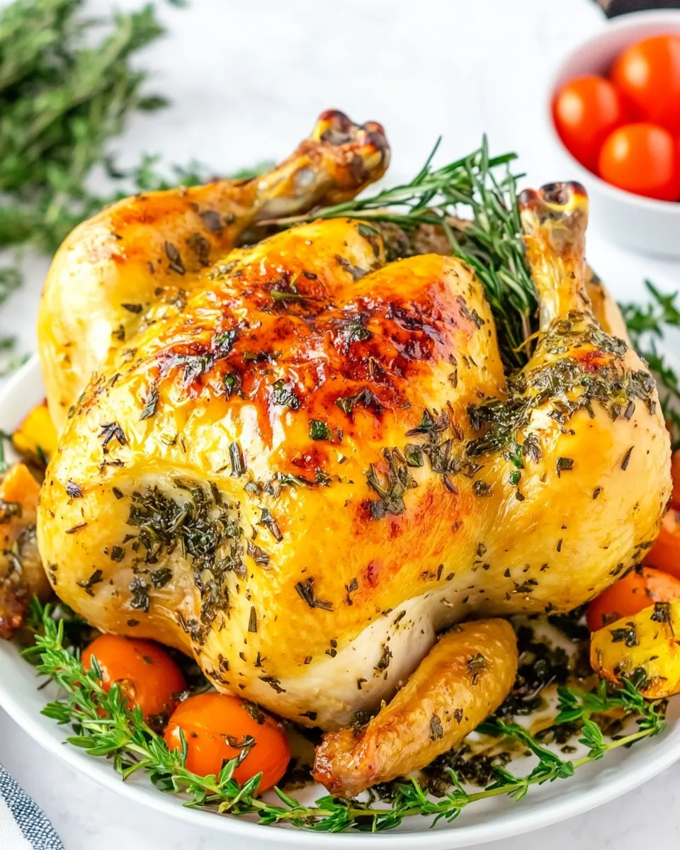 Easy Garlic Herb Roast Chicken recipe photo