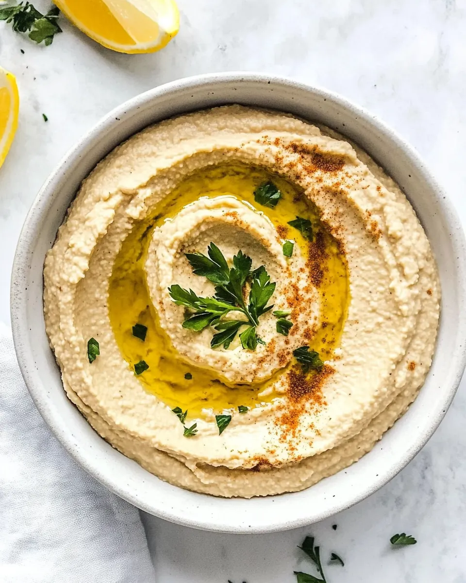 Classic Garlic Hummus recipe photo