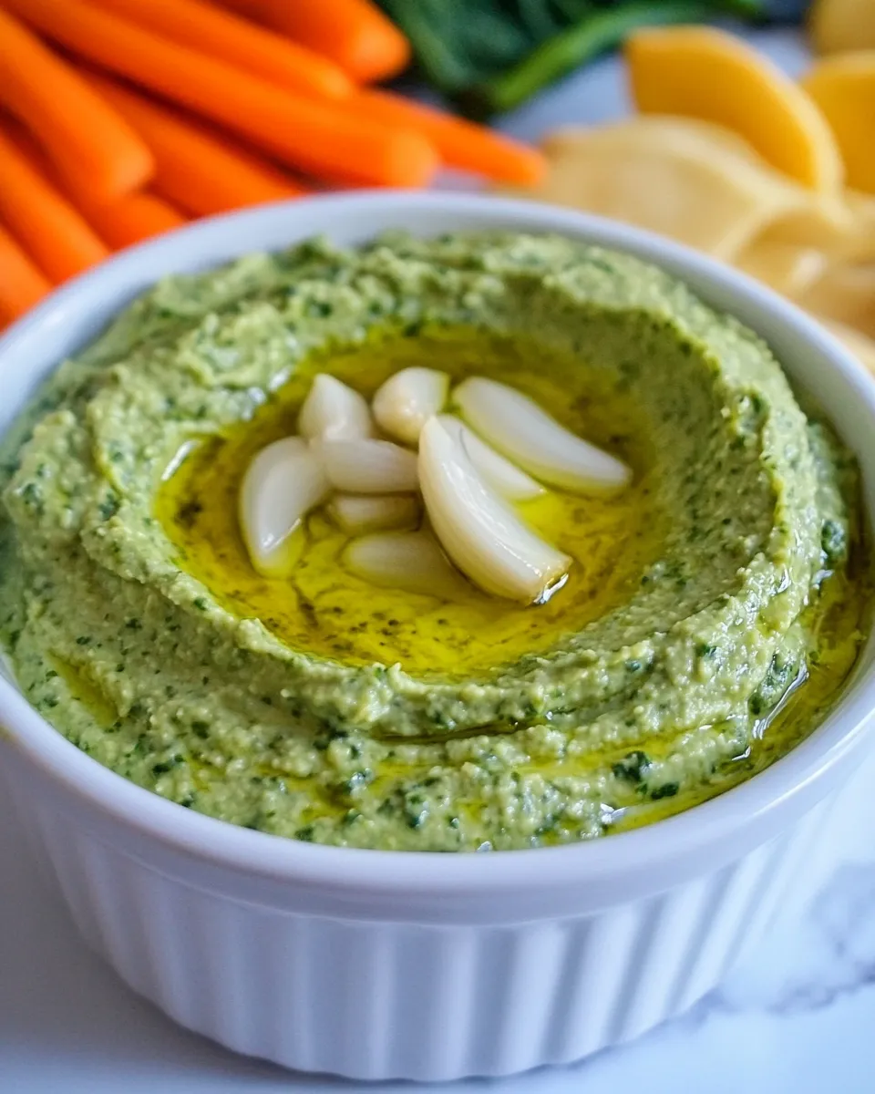 Classic Garlic Kale Hummus Dip image
