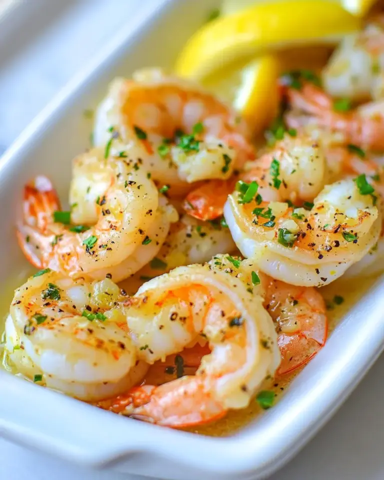 Homemade Garlic Lemon Butter Shrimp photo