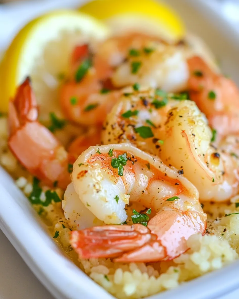 Classic Garlic Lemon Butter Shrimp image