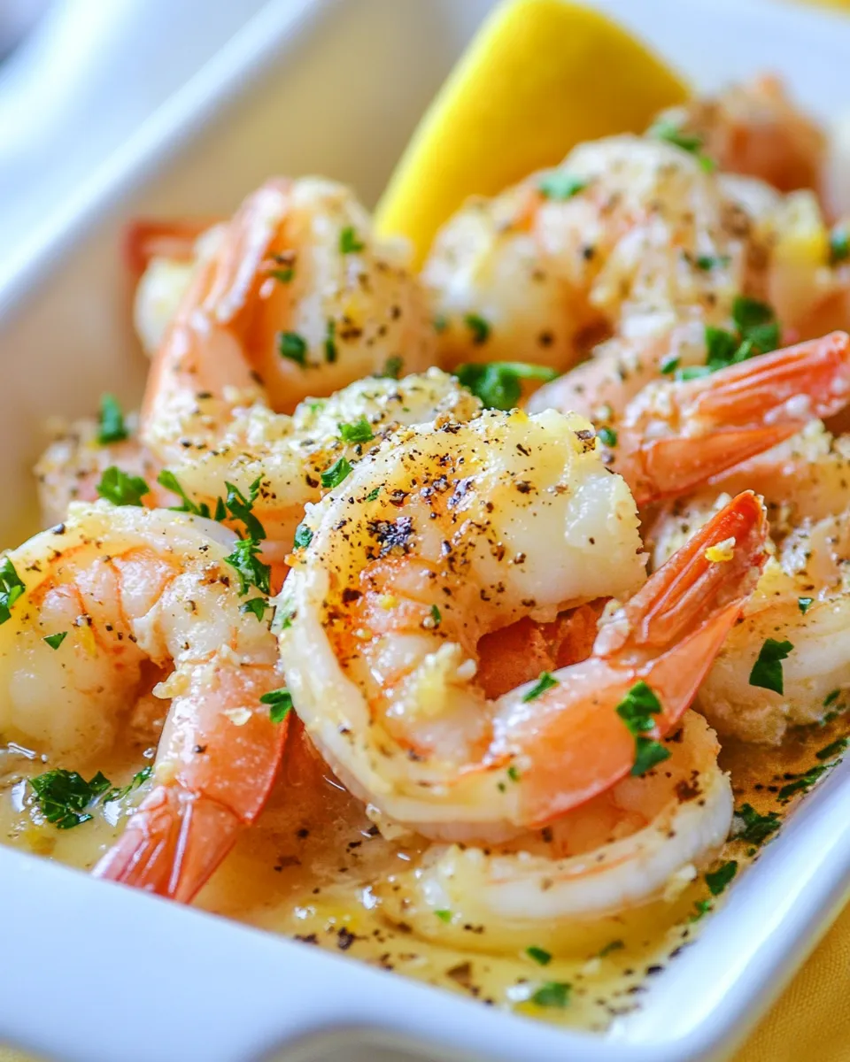 Easy Garlic Lemon Butter Shrimp recipe image