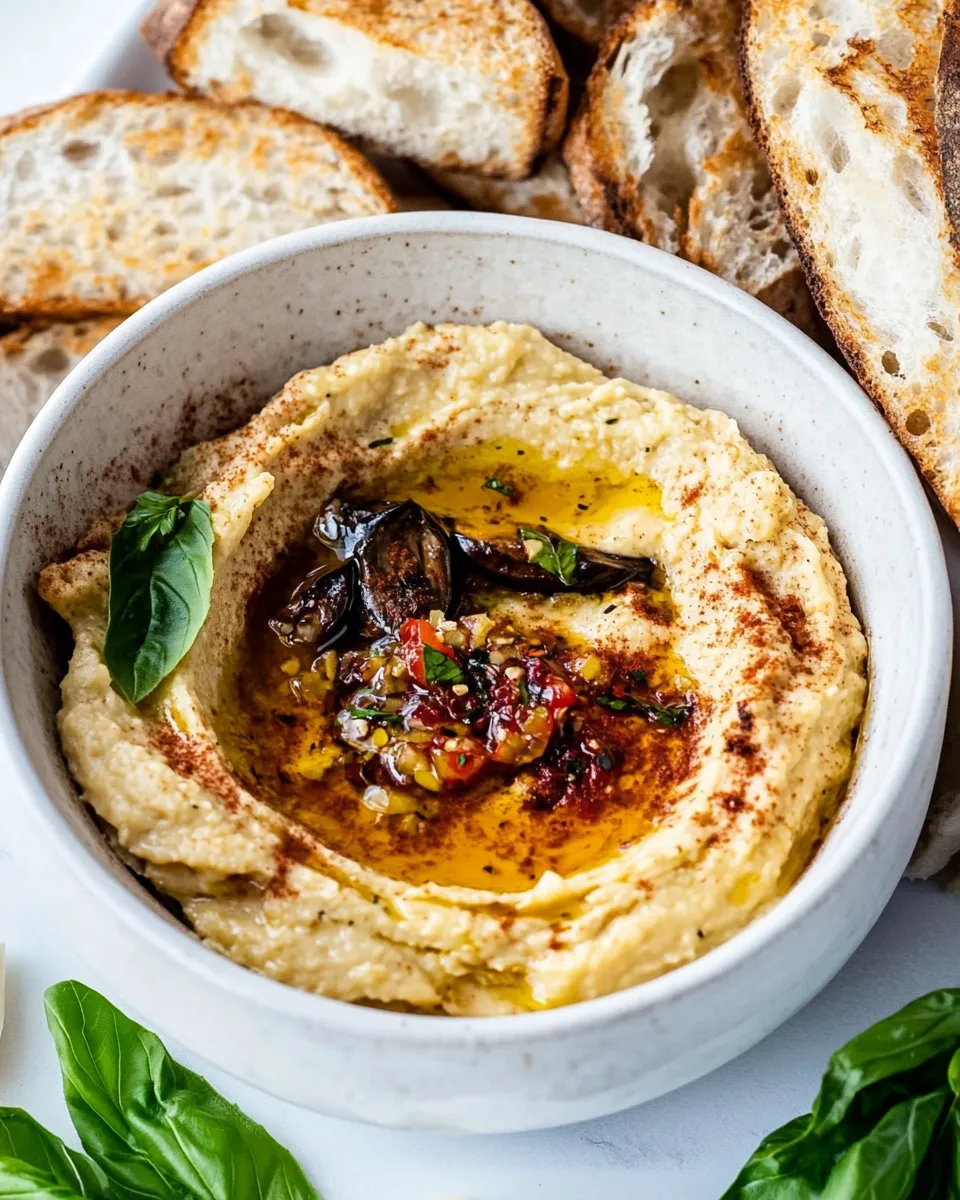 Delicious Garlic Miso Eggplant Dip dish photo