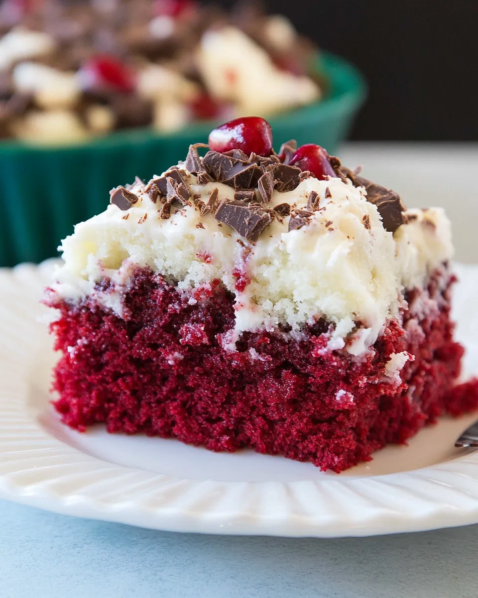 Easy German Chocolate-Red Velvet Cake recipe photo