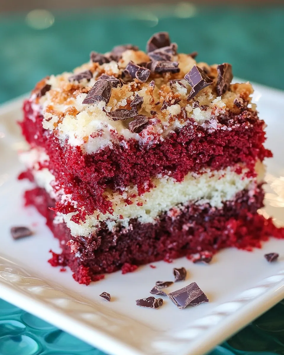 Delicious German Chocolate-Red Velvet Cake dish photo