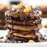 Homemade German Chocolate Pancakes photo
