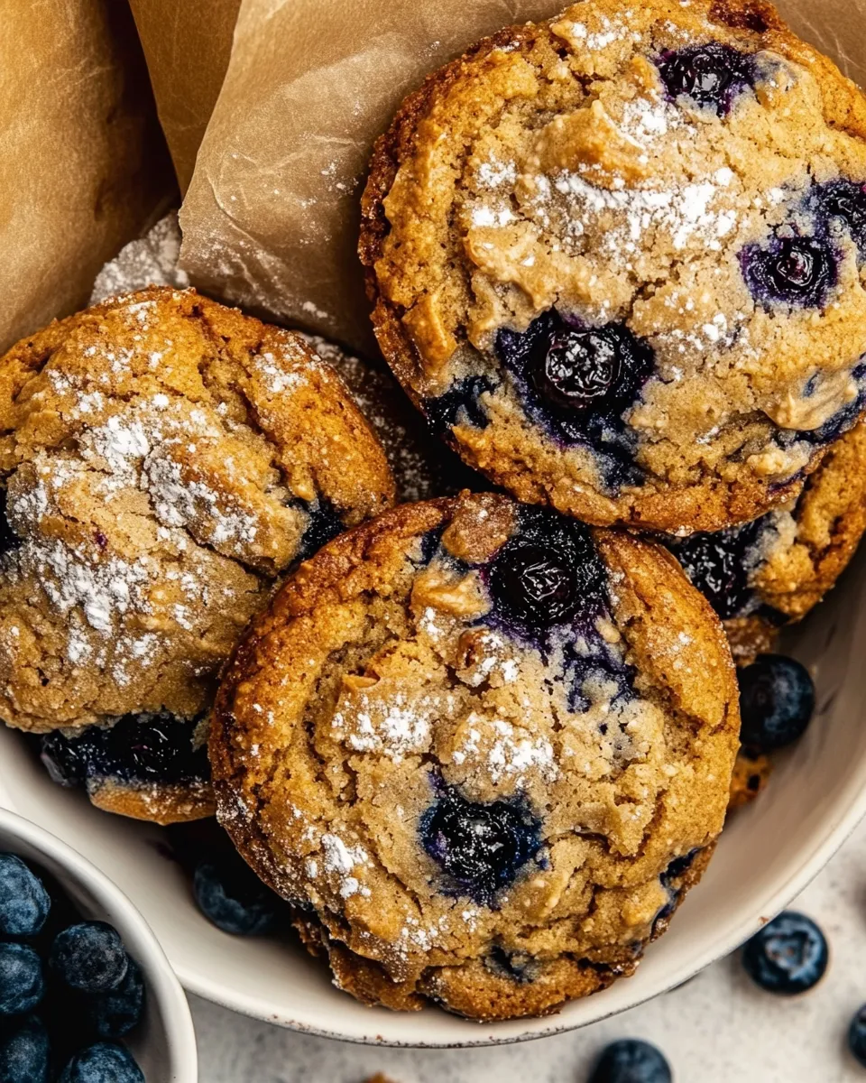 classic Giant Double Blueberry Muffin Cookies. image