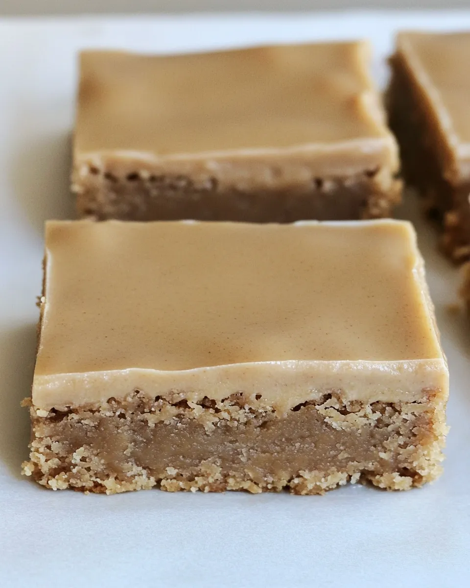 Easy Glazed Peanut Butter Bars recipe photo