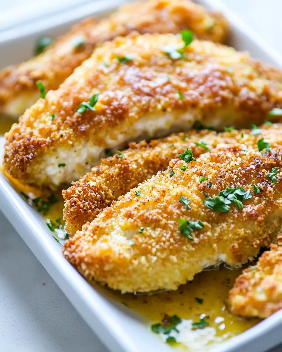 Delicious Gluten-Free Baked Breaded Chicken dish photo