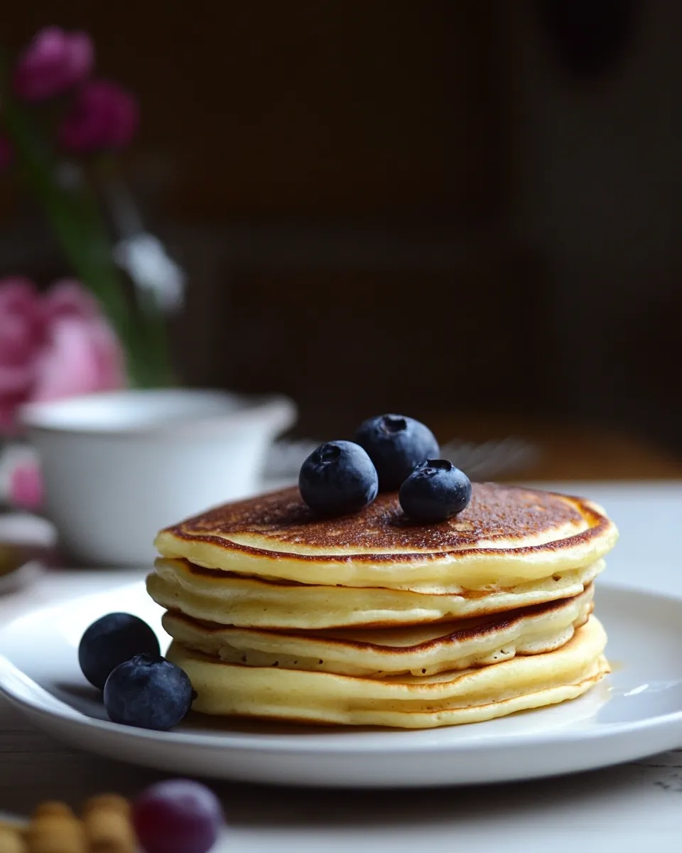 Delicious Gluten Free Yogurt Pancakes plate image