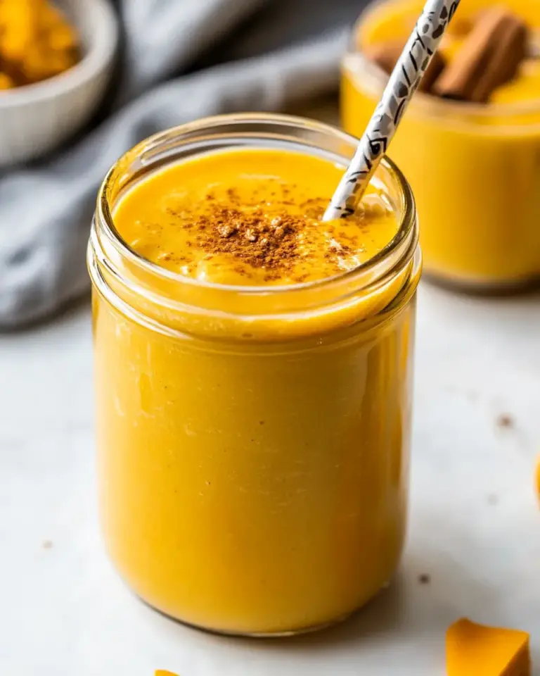 Homemade Golden Milk Smoothie photo