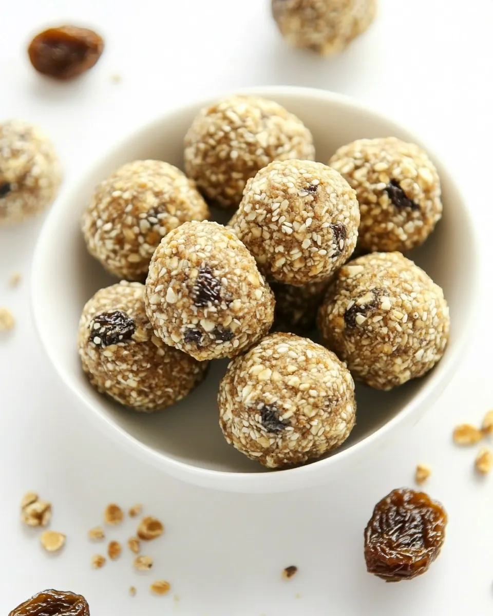 classic Golden Raisin No Bake Energy Bites image