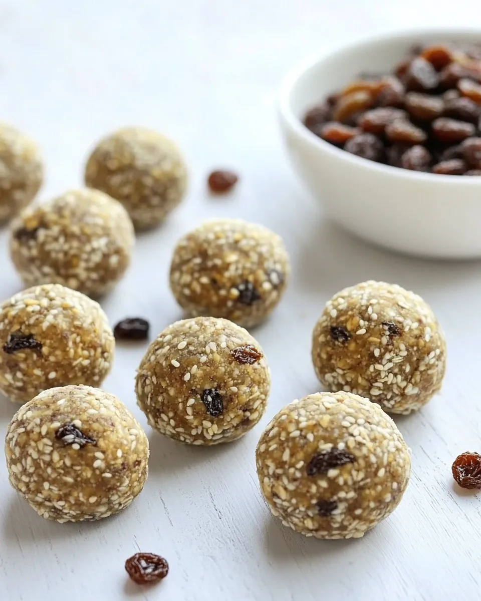 easy Golden Raisin No Bake Energy Bites picture
