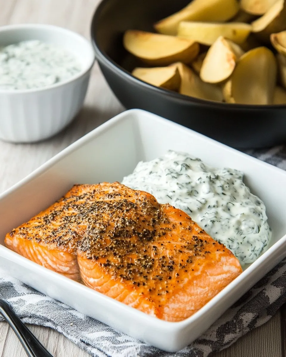 Easy Greek Salmon with Tzatziki Sauce picture