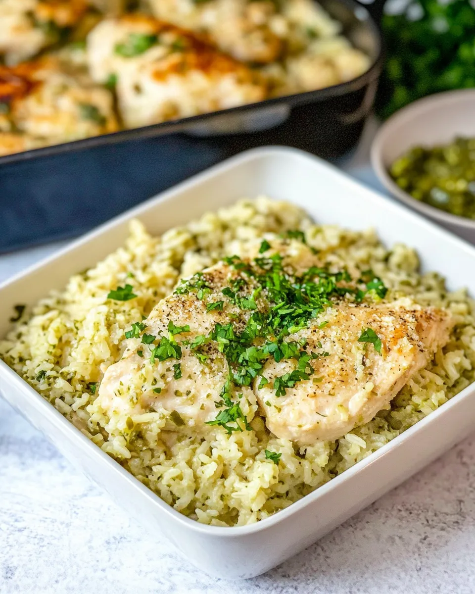 Delicious Green Chile Chicken and Rice dish photo