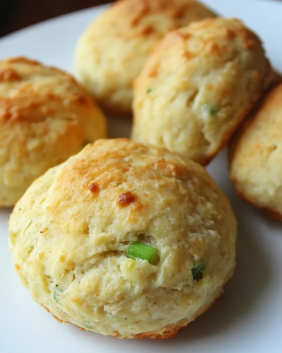 Delicious Green Onion Savory Scone Recipe shot
