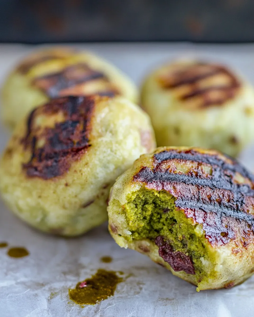 Easy Grilled Matcha Mochi recipe photo
