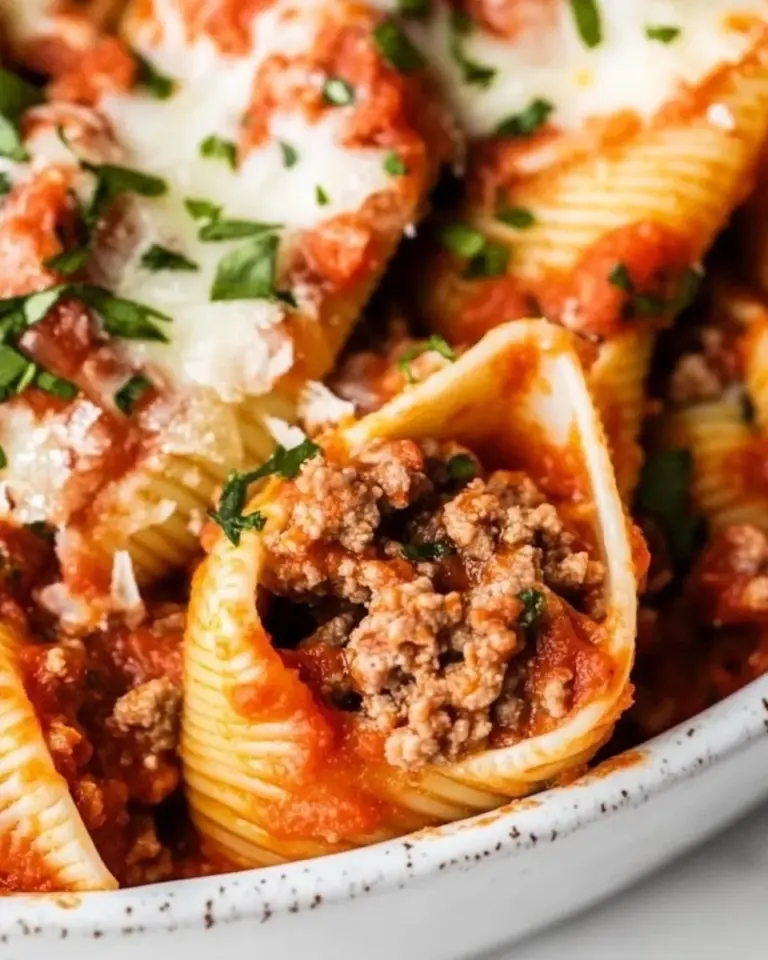 Homemade Ground Beef Stuffed Shells photo