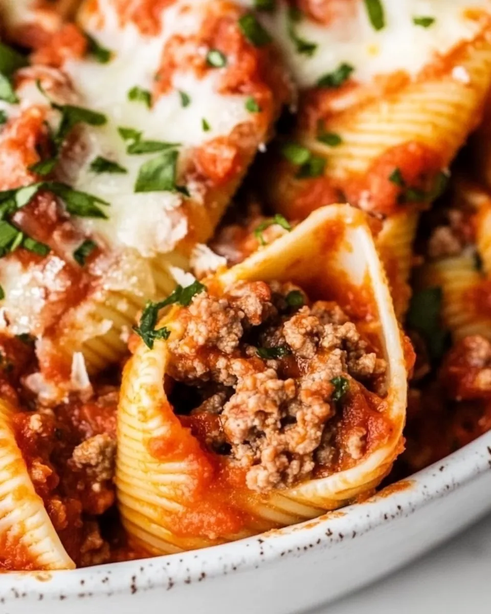 Homemade Ground Beef Stuffed Shells photo