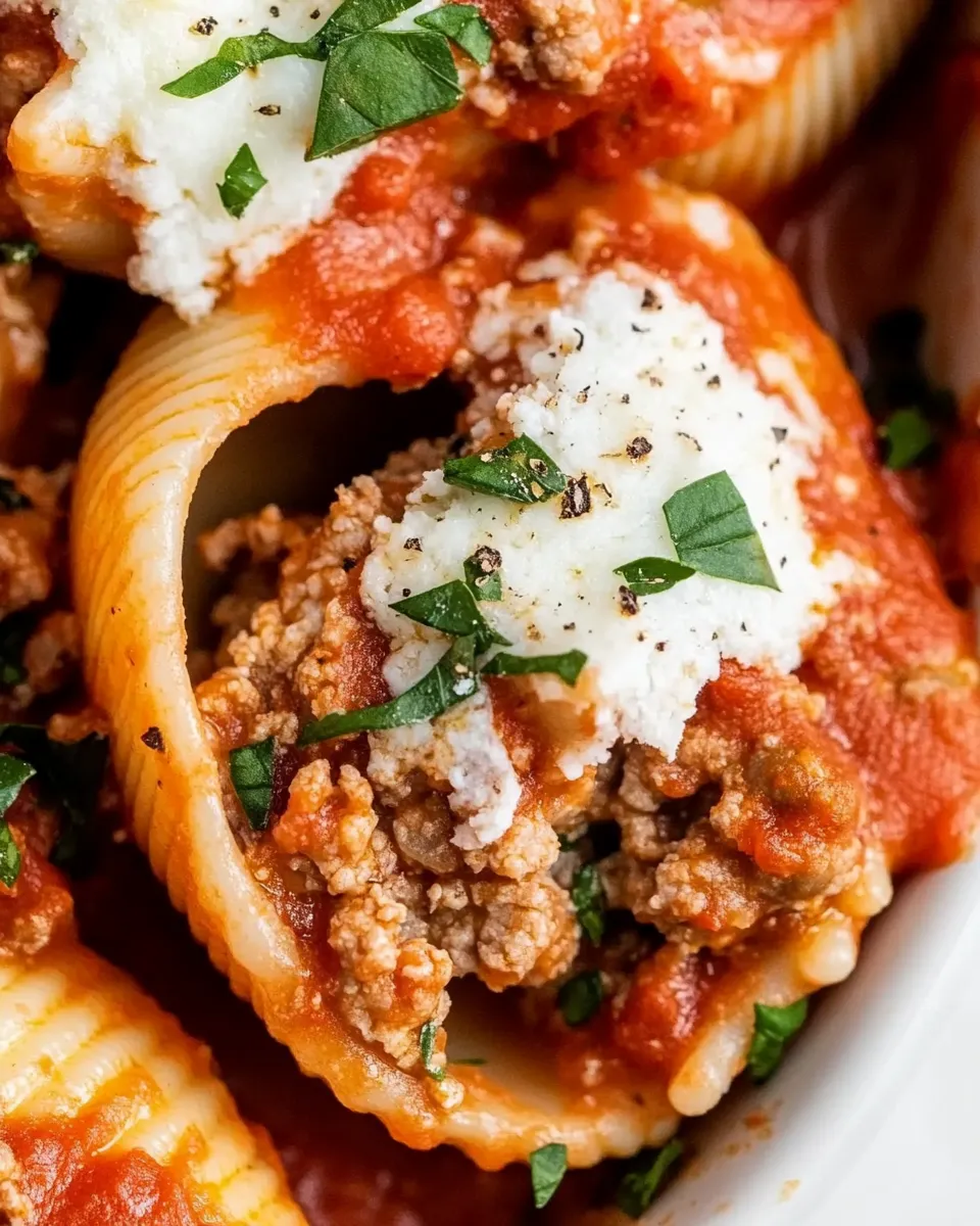 Classic Ground Beef Stuffed Shells image