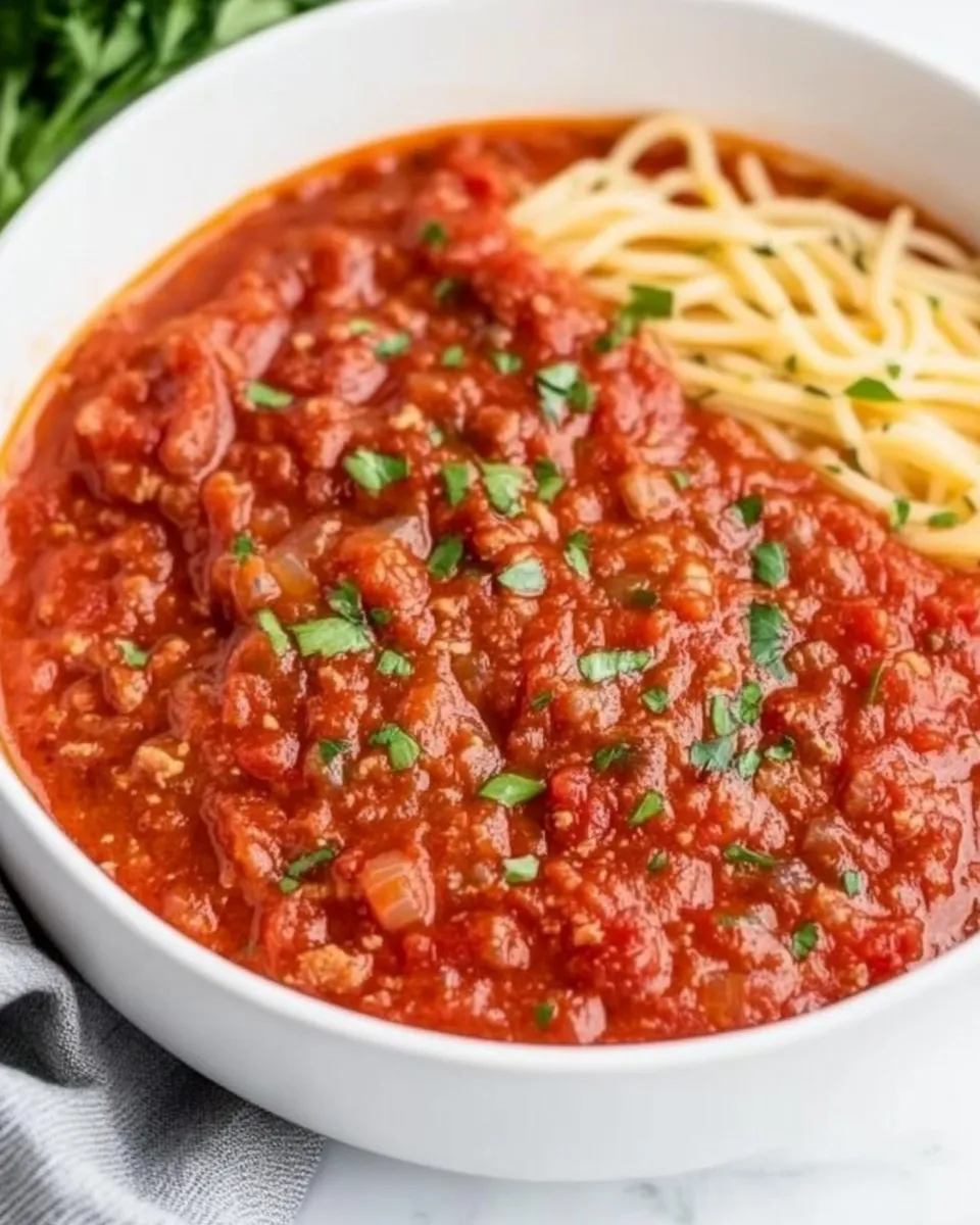 Homemade Ground Turkey Spaghetti Sauce photo