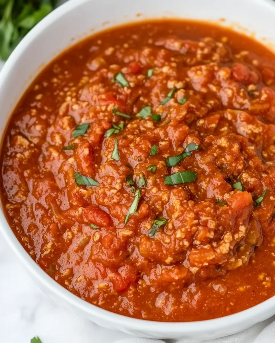 Delicious Ground Turkey Spaghetti Sauce dish photo