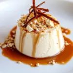 Homemade Hazelnut Panna Cotta with Caramel Sauce photo