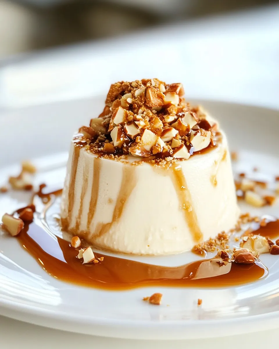 Classic Hazelnut Panna Cotta with Caramel Sauce image