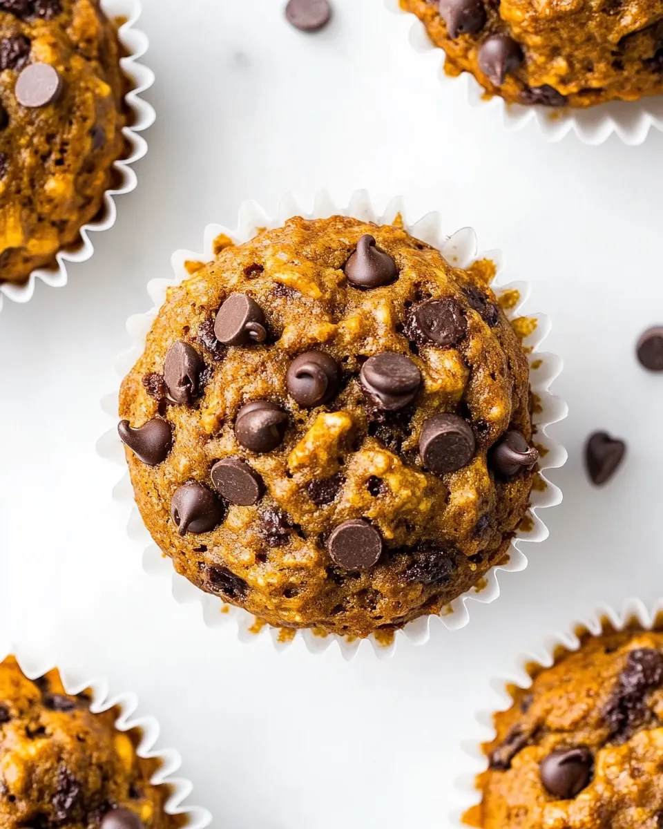 Homemade Healthy Banana Chocolate Chip Muffins photo