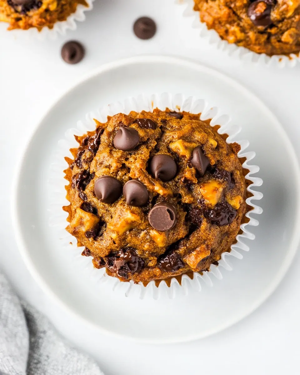 Easy Healthy Banana Chocolate Chip Muffins recipe photo