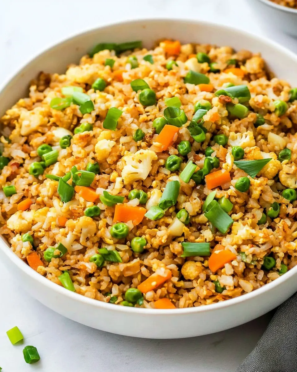 Homemade Healthy Cauliflower Fried Rice Recipe photo