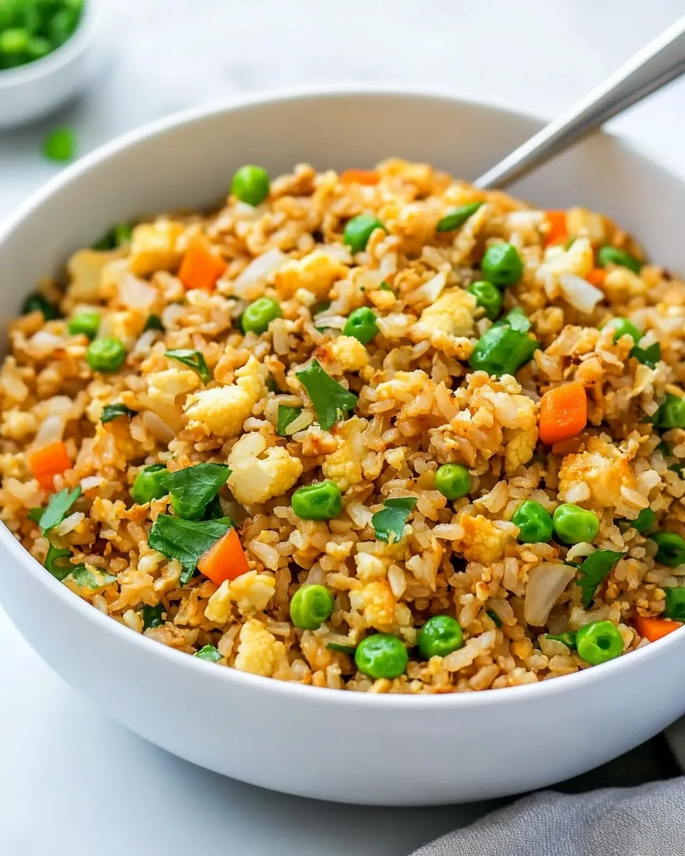 Classic Healthy Cauliflower Fried Rice Recipe image