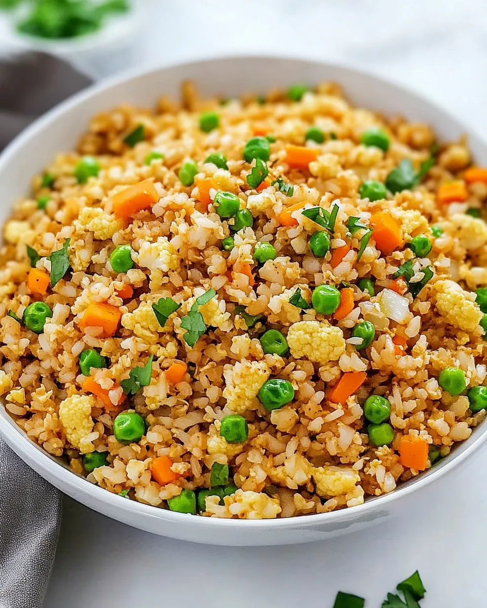 Delicious Healthy Cauliflower Fried Rice Recipe shot